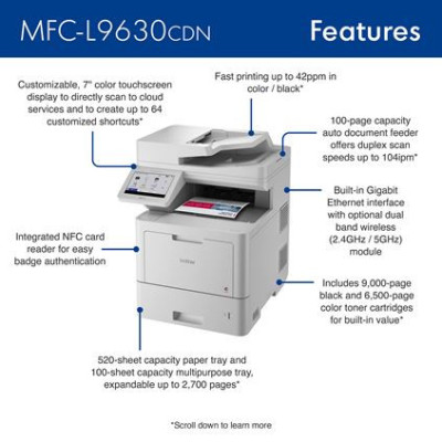 Brother MFC-L9630CDN multifunction printer Laser A4 2400 x 600 DPI 40