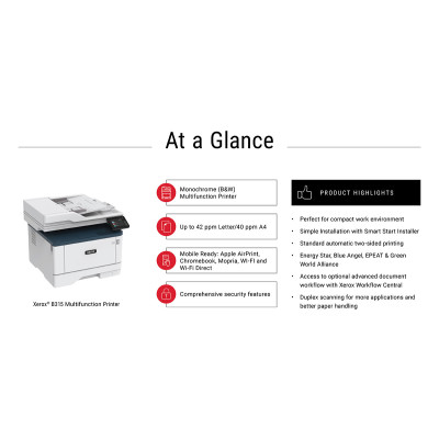 Xerox B315 DNI multifunction printer Laser A4 600 x 600 DPI 40 ppm Wi-Fi